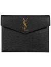 Envelope Uptown Baby Clutch Bag Black - SAINT LAURENT - BALAAN 2