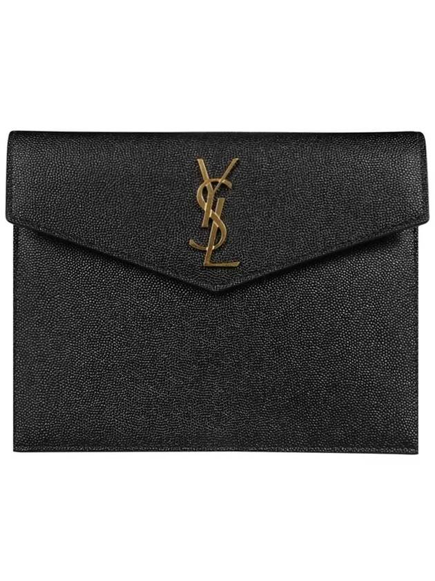 Envelope Uptown Baby Clutch Bag Black - SAINT LAURENT - BALAAN 2