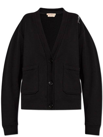 Marni Cardigan With Pockets, Women's, Black - MARNI - BALAAN 1