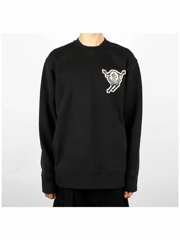 8G00016 899V4 998 Ski Logo Patch Sweatshirt - MONCLER - BALAAN 2