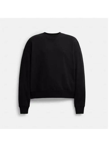 Crew Neck Sweatshirt Black - COACH - BALAAN 1