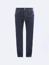 Men's Denim Cotton Straight Jeans Navy - JACOB COHEN - BALAAN 2