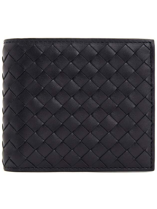 Intrecciato Weaving Half Wallet Dark Navy - BOTTEGA VENETA - BALAAN 2