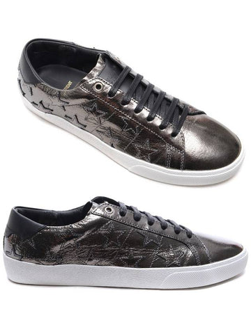 Men's Star Patch Sneakers 503109_0NN10_1385_18S - SAINT LAURENT - BALAAN 1