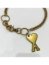 Heart Logo Metal Key Holder Gold - AMI - BALAAN 4