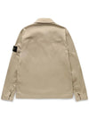 Tela Mock Neck Zip-up Jacket Beige - STONE ISLAND - BALAAN 3