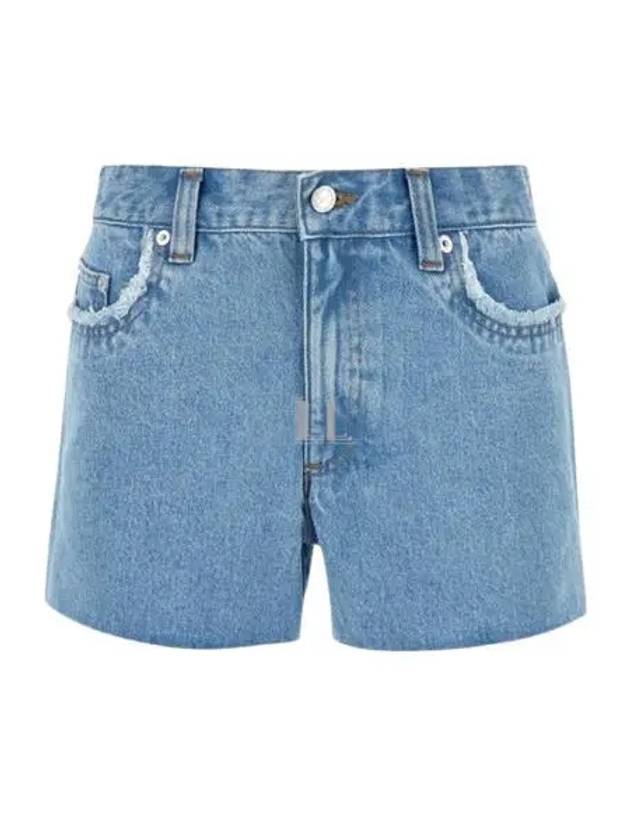 Mid-Thigh Denim Shorts Pale Blue - A.P.C. - BALAAN 2