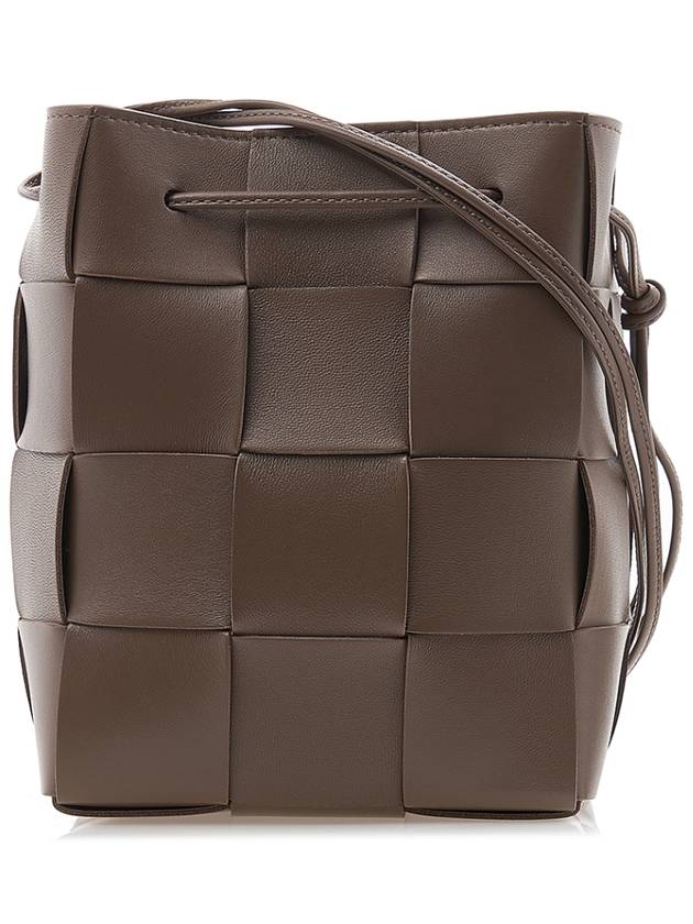 Intrecciato Cassette Small Bucket Bag Taupe Grey - BOTTEGA VENETA - BALAAN 2