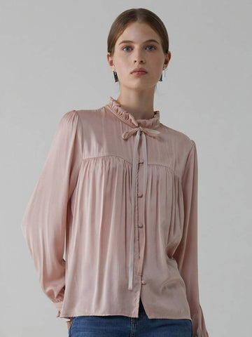 Ribbon Frill Blouse_Pink - ITER - BALAAN 1