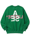 WDS x CREWNECK SWEAT SHIRT GREEN - LIBERE - BALAAN 3