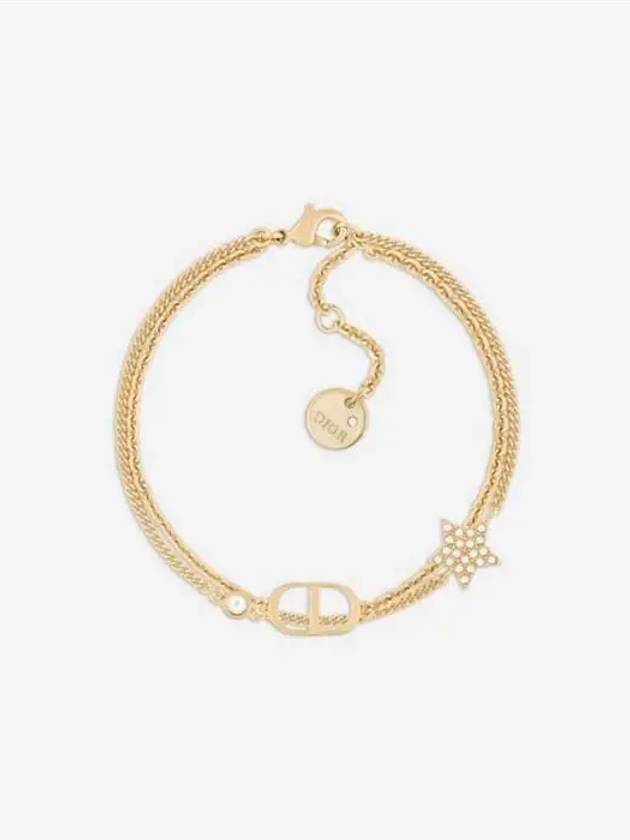 Women's Petite CD Double Bracelet Gold - DIOR - BALAAN 3