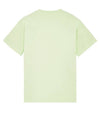 Micro Embroidered Logo Cotton Jersey Short Sleeve T-Shirt Light Green - STONE ISLAND - BALAAN 3