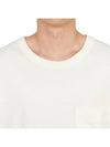 Boxy Short Sleeve T-Shirt Chalk - LEMAIRE - BALAAN 6