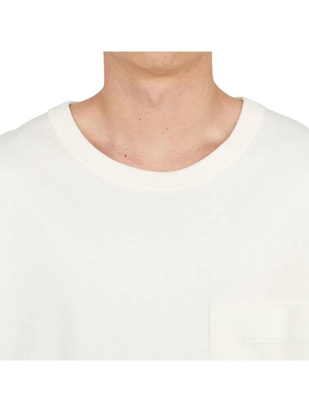 Boxy Short Sleeve T-Shirt Chalk - LEMAIRE - BALAAN 6