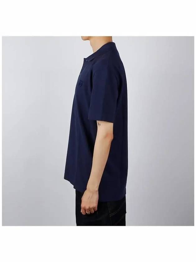 Bold Fox Head Patch Comfort Polo Shirt Ink Blue - MAISON KITSUNE - BALAAN 4