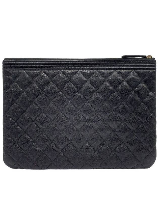 Women s A84406 Cavier Skin Boy Vintage Gold New Medium Clutch - CHANEL - BALAAN 3