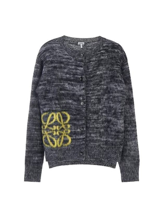 Anagram Wool Cardigan Grey - LOEWE - BALAAN.