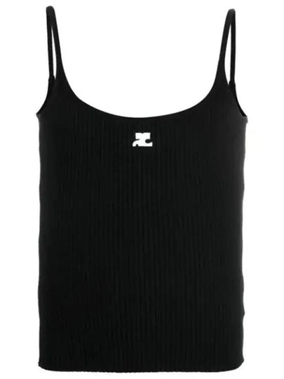 Logo Knit Sleeveless Black - COURREGES - BALAAN 2