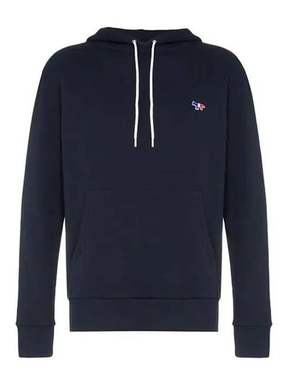 Tricolor Fox Patch Classic Hoodie Navy - MAISON KITSUNE - BALAAN 2