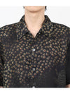 Floral Print Short Sleeve Shirt Black - OUR LEGACY - BALAAN 6