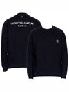 WYM Patch Back Logo Cotton Sweatshirt Black Men's Sweatshirt W231TS27721B - WOOYOUNGMI - BALAAN 1