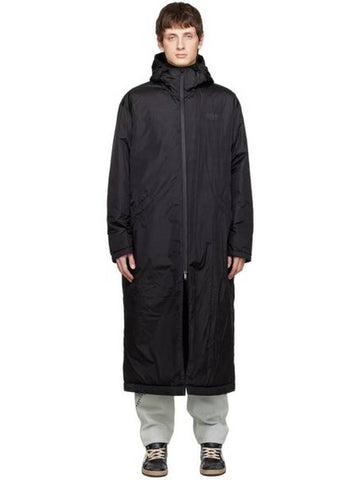 Black Star Collection Ankle Length Hooded Padded Jacket - GOLDEN GOOSE - BALAAN.