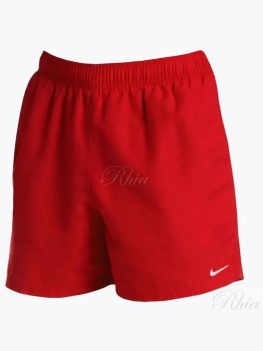 Men's Swim Essential 7 Volley Shorts Red - NIKE - BALAAN 2