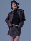 Pigmented Vintage Vegan Leather Jacket BR - DILETTANTISME - BALAAN 5