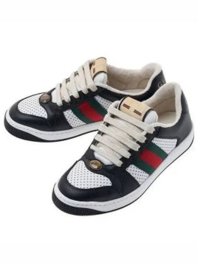 Women's Screener Low Top Sneakers Black - GUCCI - BALAAN 2