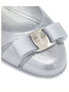 Vara Bow Jelly Ballet Flat Silver - SALVATORE FERRAGAMO - BALAAN 7