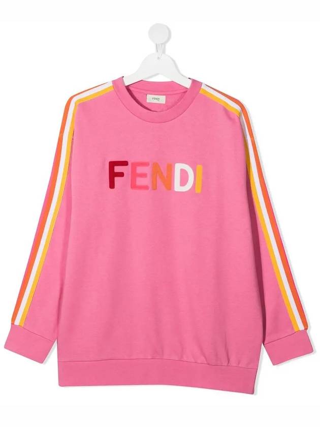 Kids Side Stripe Sweatshirt JUH029 5V0 F1DER - FENDI - BALAAN 1