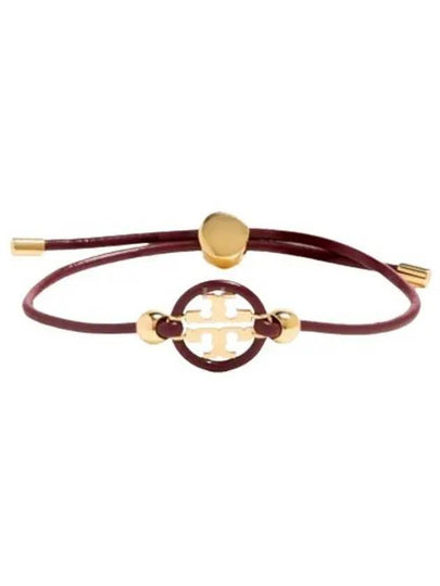 Women Miller Slider Bracelet Gold Burgundy - TORY BURCH - BALAAN 2