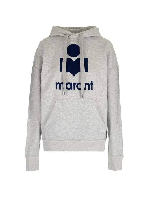 Mansell MASELL Logo Cotton Hooded Top Gray - ISABEL MARANT ETOILE - BALAAN.