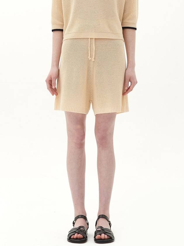 string knit short_cream - JUN BY JUN K - BALAAN 1