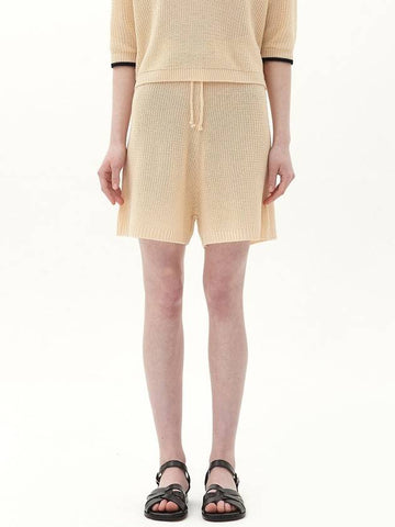 string knit short_cream - JUN BY JUN K - BALAAN 1