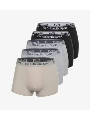 UNDERWEAR Velo Soft Men s Draw 5 Pack FI4DRG3173MBLK - FILA - BALAAN 1