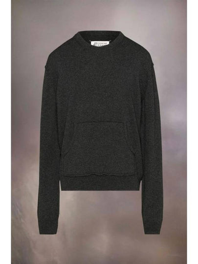 Crew Neck Wool Blend Knit Top Black - MAISON MARGIELA - BALAAN 2