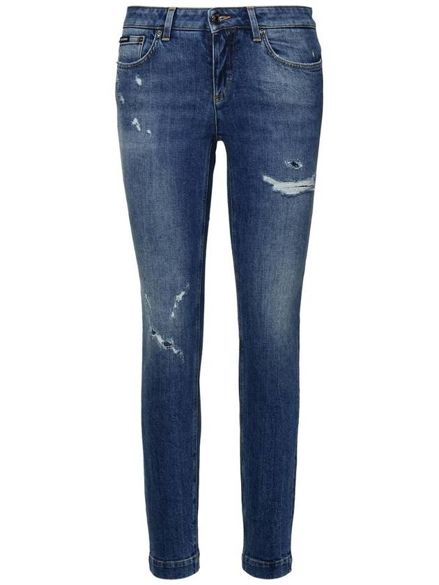 Denim Straight Pants FTAH7D G8KR0S9001 Blue - DOLCE&GABBANA - BALAAN 2