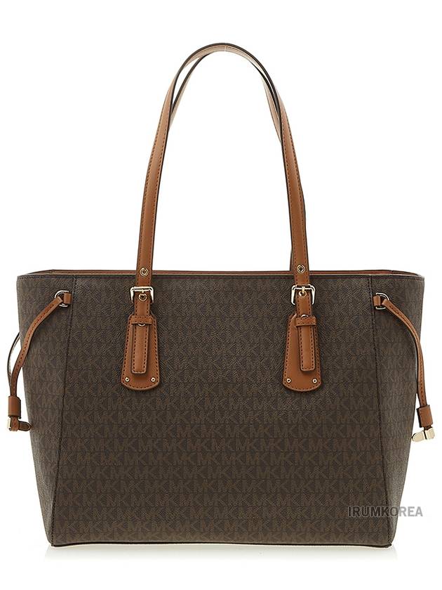 Voyager Medium Logo Shoulder Bag Brown - MICHAEL KORS - BALAAN 4