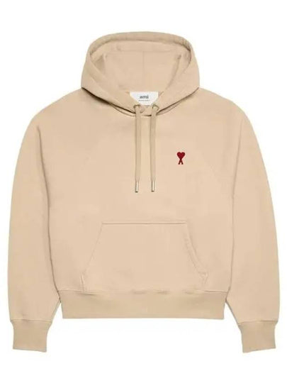 Small Heart Logo Hoodie Champagne - AMI - BALAAN 2