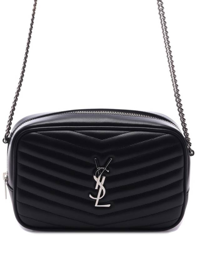 Lou Quilted Leather Mini Cross Bag Black - SAINT LAURENT - BALAAN 2