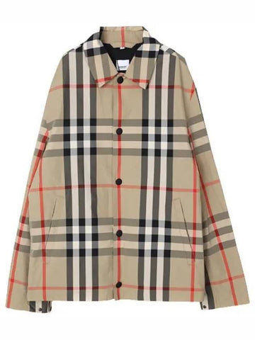 Checked nylon jacket men s - BURBERRY - BALAAN 1