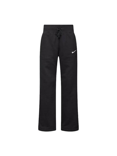 Phoenix Fleece Wide Leg Track Pants Black - NIKE - BALAAN 1