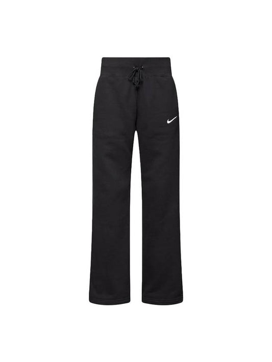 Phoenix Fleece Straight Pants Black - NIKE - BALAAN 1