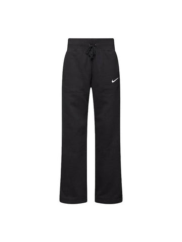 Phoenix Fleece Wide Leg Track Pants Black - NIKE - BALAAN 1