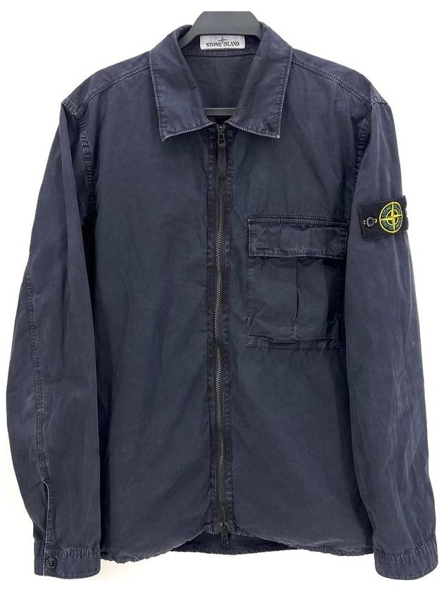 Garment dyed overshirt - STONE ISLAND - BALAAN 7