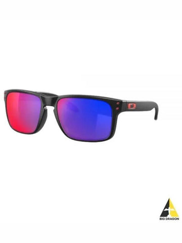 Holbrook Matte Black Positive Red Iridium OO9102 36OO9102 3655 - OAKLEY - BALAAN 1