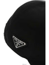 Re-Nylon Triangle Logo Baseball Cap Black - PRADA - BALAAN 3