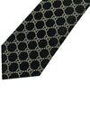 GG Logo Silk Tie Black - GUCCI - BALAAN 5