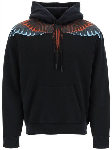 Icon Wings Hood Black - MARCELO BURLON - BALAAN 1